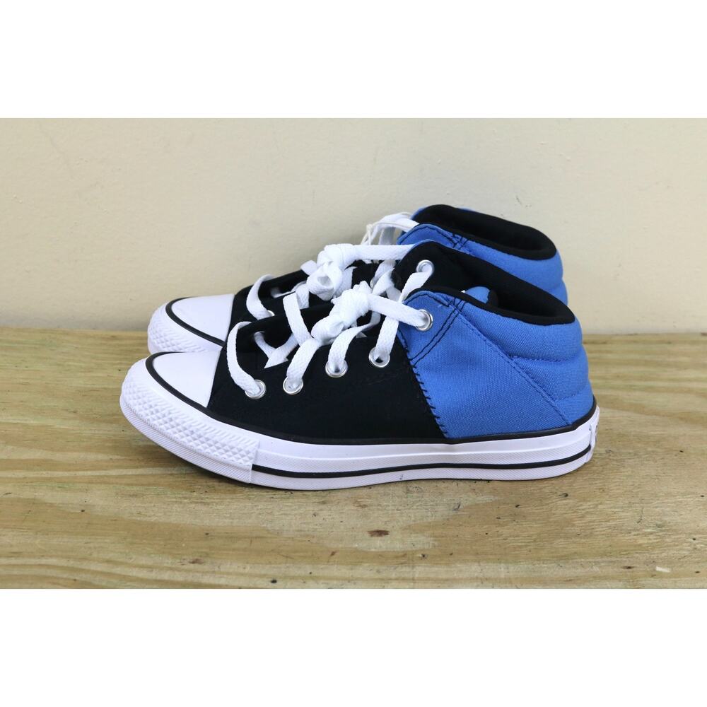 New Converse Sneakers Boys 4 Blue Black Colorblock Chuck Taylor All Star Axel